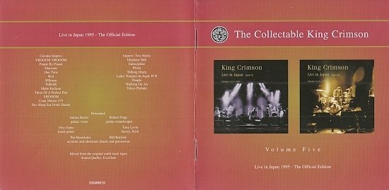 dvd cover King Crimson - The Collectable King Crimson Volume 5 (2010)