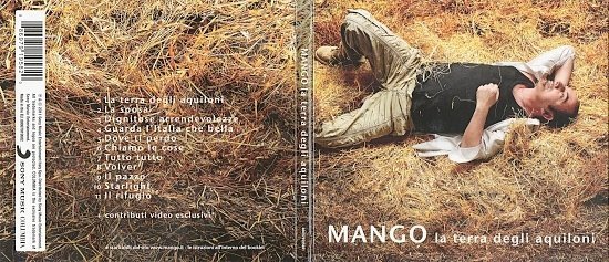 dvd cover Mango - La Terra Degli Aquiloni (2011)