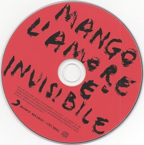 dvd cover Mango - L'Amore E' Invisibile