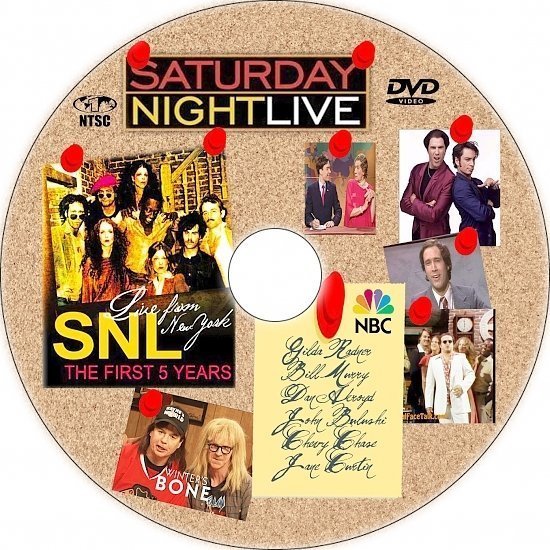 dvd cover Live from New York: The First 5 Years of Saturday Night Live (2005) R1 Custom CD Cover