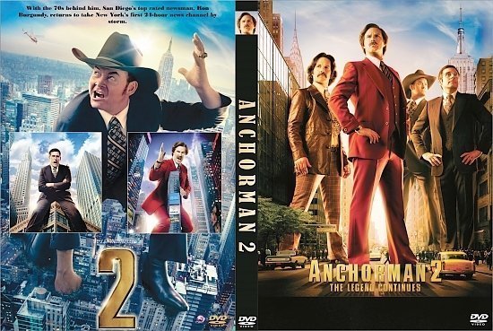 dvd cover Anchorman 2: The Legend Continues R0