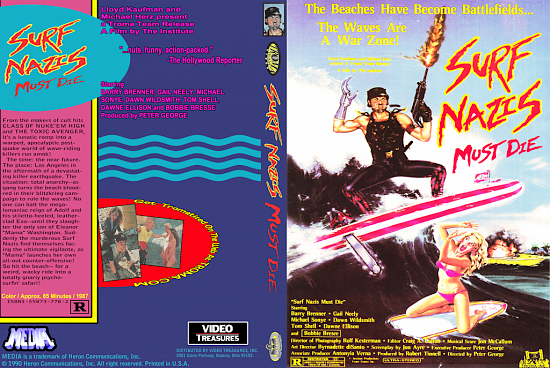 dvd cover Surf Nazis Must Die US VHS Reconstruction