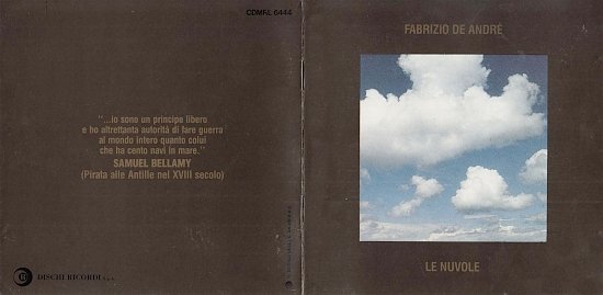 dvd cover Fabrizio De Andre' - Le nuvole (1990)