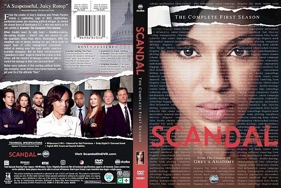 dvd cover Scandal Season 1