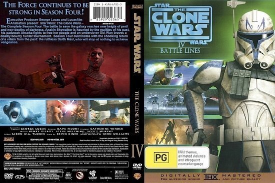 dvd cover Star Wars The Clone Wars: Season 4 (2011) R1