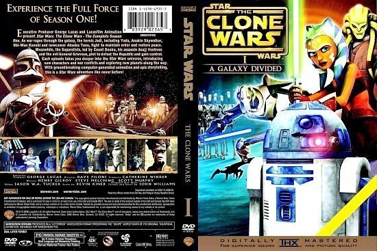 dvd cover Star Wars The Clone Wars Season I (2008) R1