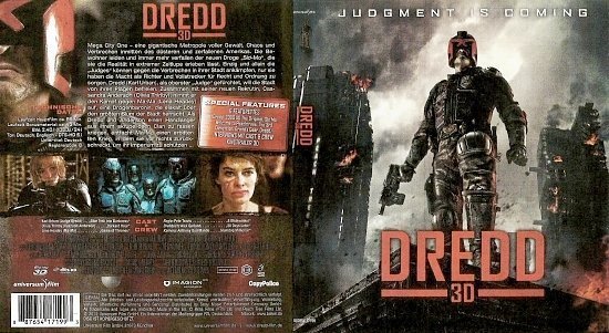 dvd cover Dredd 3D Blu-Ray German
