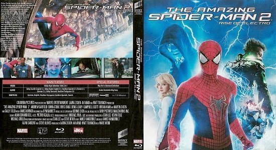 dvd cover The Amazing Spider-Man 2: Rise of Electro Blu-Ray German