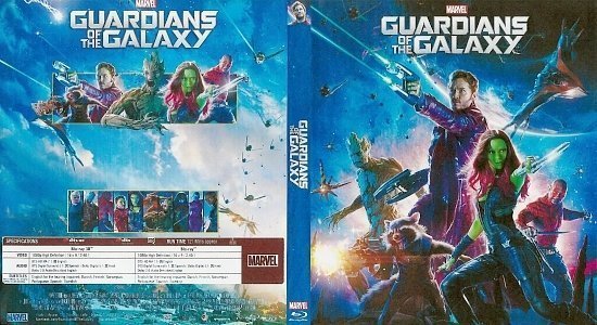 dvd cover Guardians of the Galaxy Blu-Ray