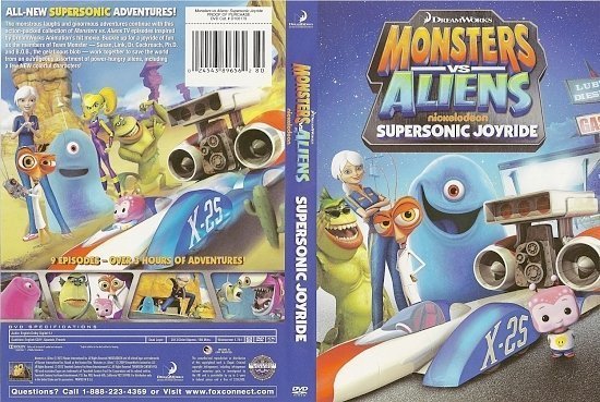 dvd cover Monsters Vs Aliens Supersonic Joyride