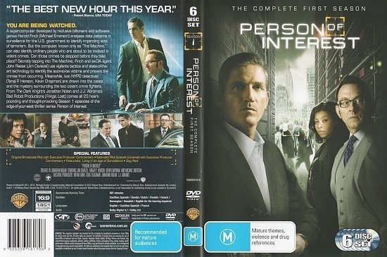 dvd cover Person Of Interest: Season 1 (2011) R4