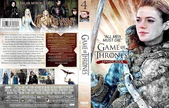 dvd cover Game of Thrones: Season 4 R0 Custom