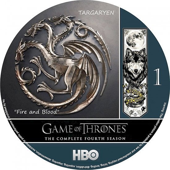 dvd cover Game of Thrones: Season 4 R0 Custom