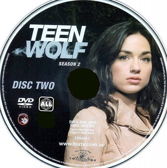 dvd cover Teen Wolf season 2 R0 Custom