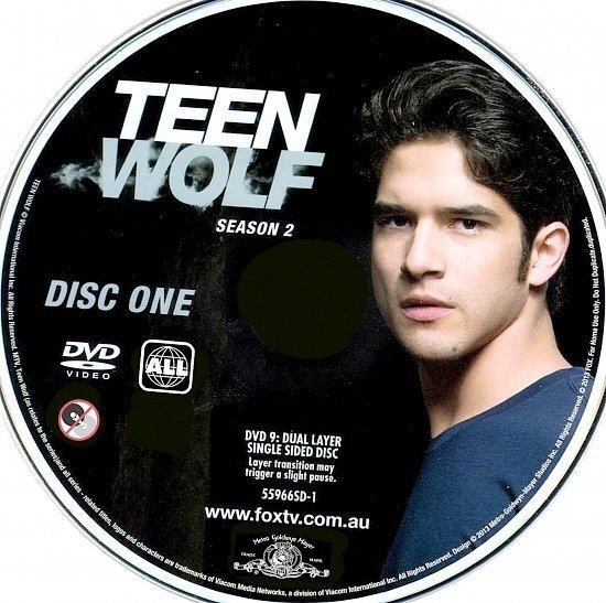 dvd cover Teen Wolf season 2 R0 Custom