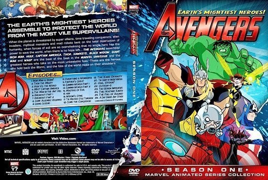 dvd cover The Avengers Earth