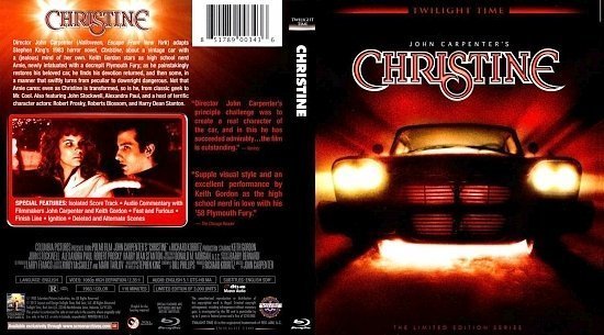 dvd cover Christine