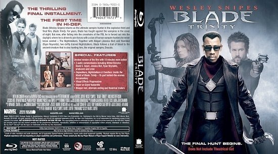 dvd cover Blade Trinity