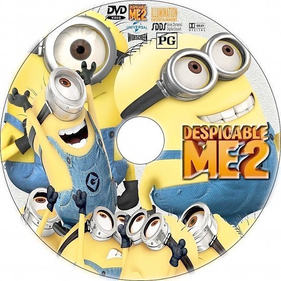 dvd cover Despicable Me 2 R0 Custom CD Cover