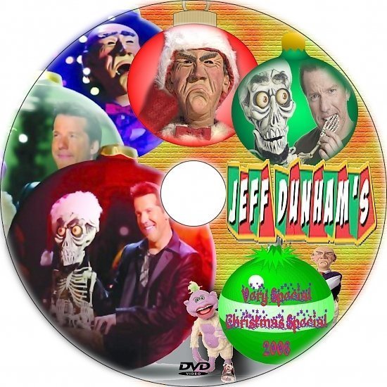 dvd cover Jeff Dunham's Christmas Special (2008) Custom DVD Label