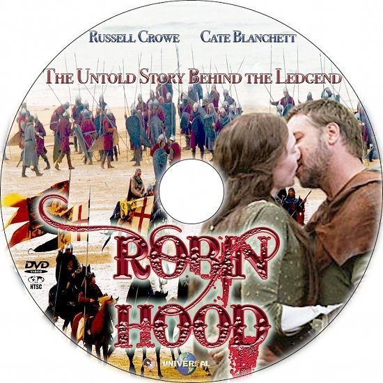 dvd cover Robin Hood (2010) R1 Custom CD Cover