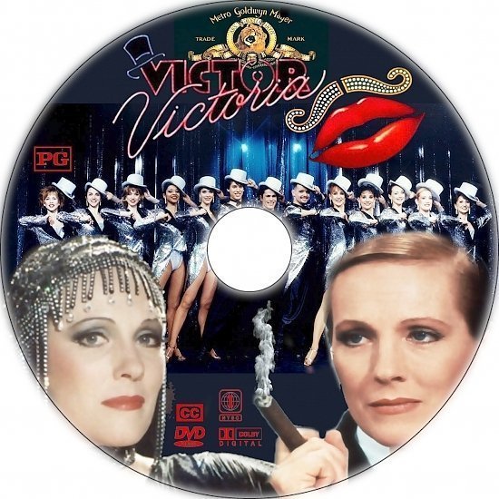 dvd cover Victor Victoria (1982) R1 Custom DVD label