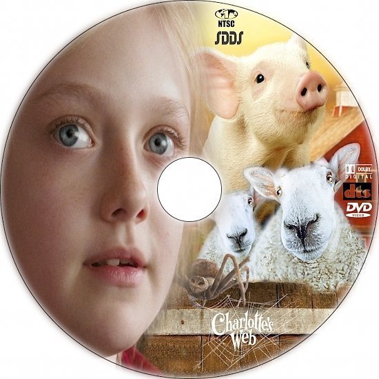 dvd cover Charlotte's Web (2006) R1 Custom DVD Label