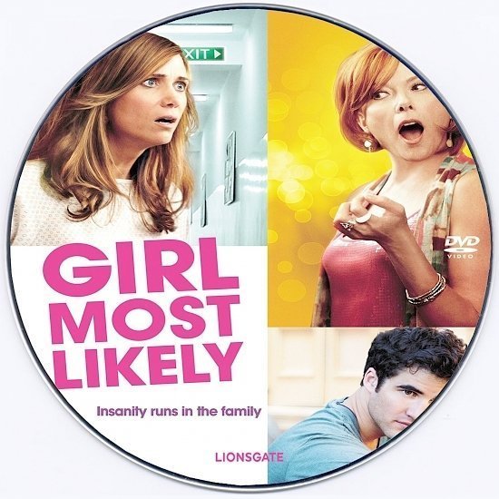dvd cover Girl Most Likely Custom DVD Label