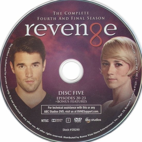 dvd cover Revenge: Season 4 R1 & Label