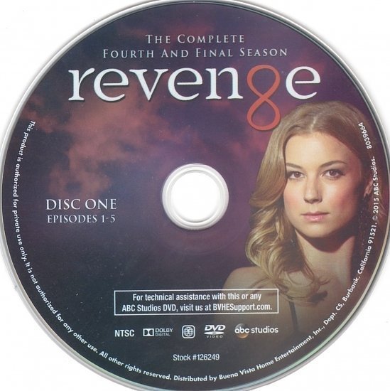dvd cover Revenge: Season 4 R1 & Label
