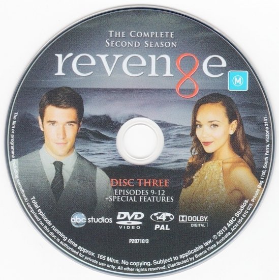 dvd cover Revenge: Season 2 R4 & Label