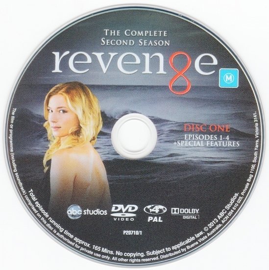 dvd cover Revenge: Season 2 R4 & Label