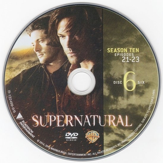 dvd cover Supernatural: Season 10 R4 & Label