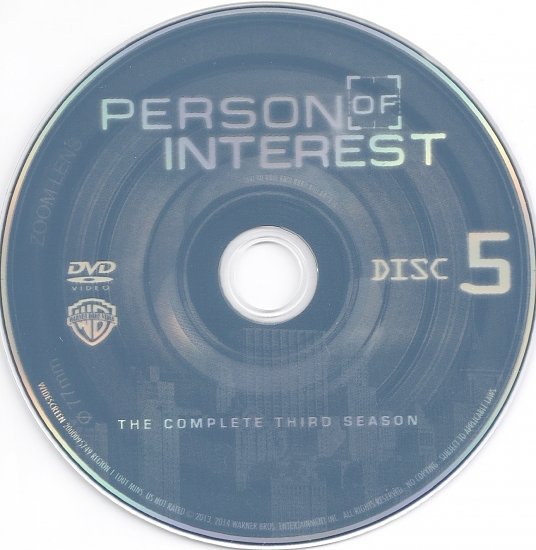 dvd cover Person Of Interest: Season 3 R1