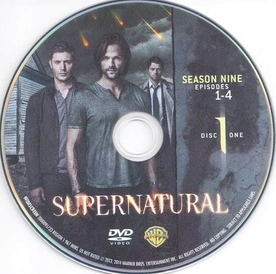 dvd cover Supernatural: Season 9 R1 & Label