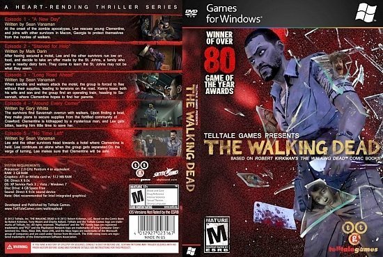 dvd cover The Walking Dead Season One