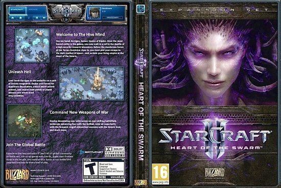 dvd cover Starcraft II : Heart Of The Swarm