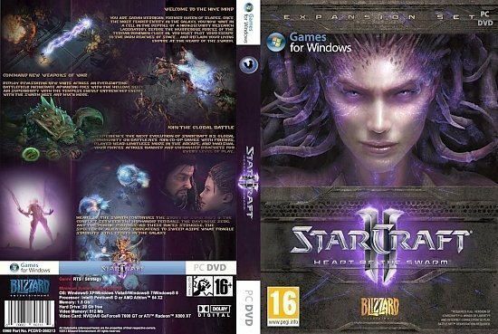 dvd cover Starcraft II Heart of the Swarm