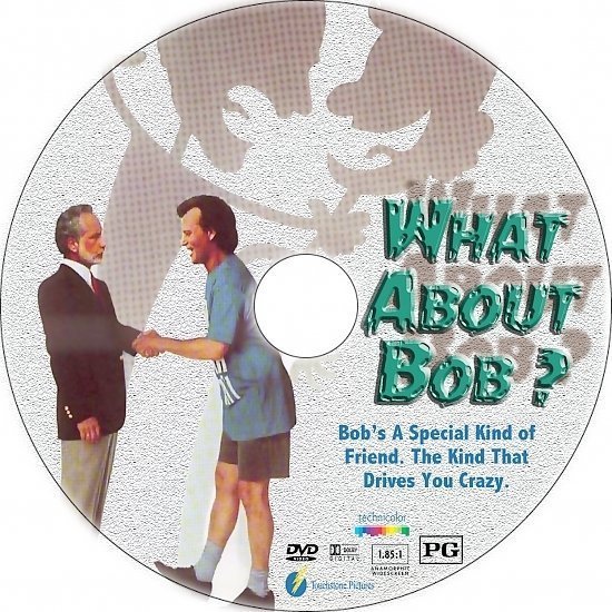 dvd cover What About Bob? (1991) Custom DVD Label