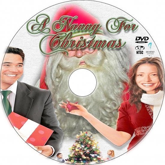 dvd cover A Nanny for Christmas (2010) R1 Custom DVD Labels