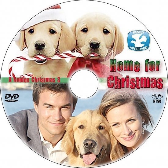 dvd cover Home for Christmas: A Golden Christmas 3 R1 Custom DVD label