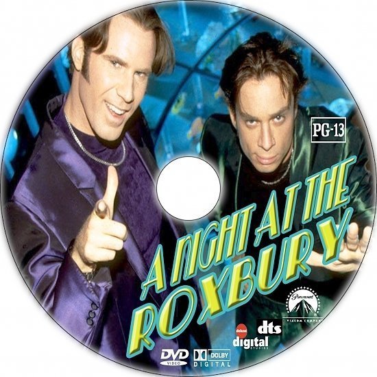dvd cover A Night at The Roxbury (1998) Custom DVD Label