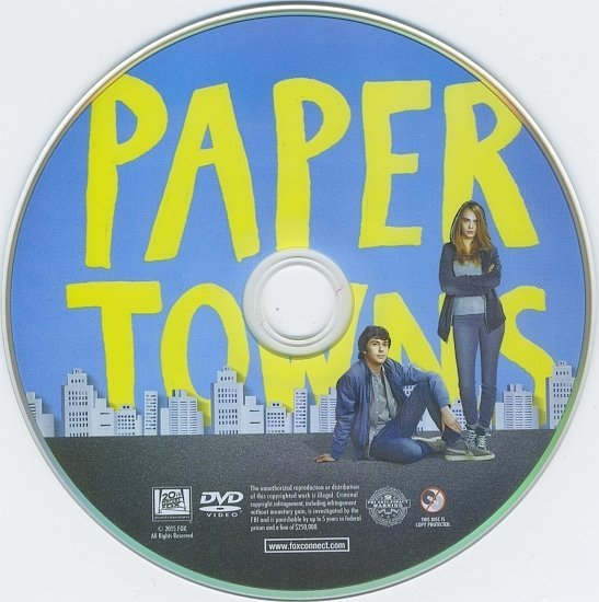 dvd cover Paper Towns R1 Blu-Ray