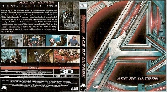 dvd cover Avengers: Age of Ultron Blu-Ray German