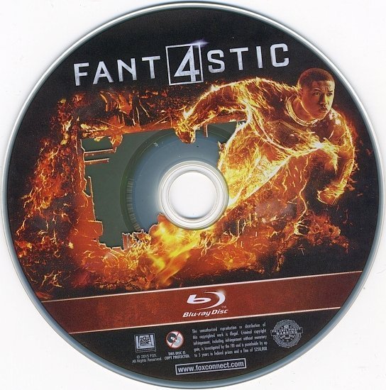 dvd cover Fantastic 4 Blu-Ray