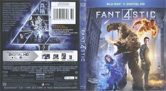 dvd cover Fantastic 4 Blu-Ray