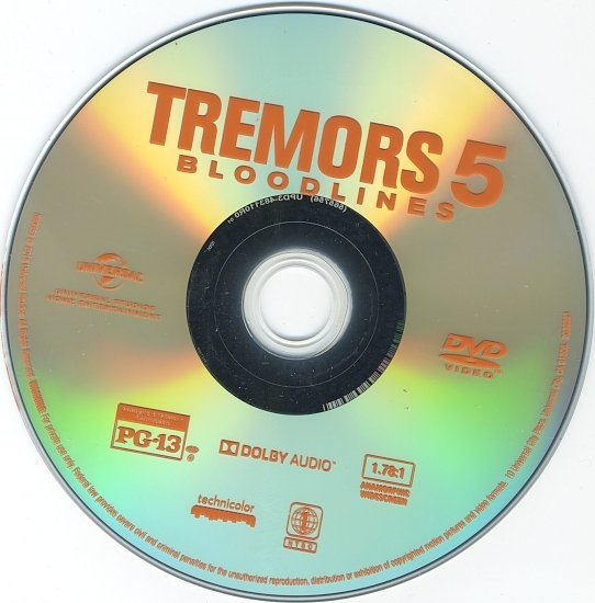 dvd cover Tremors 5: Bloodlines Blu-Ray