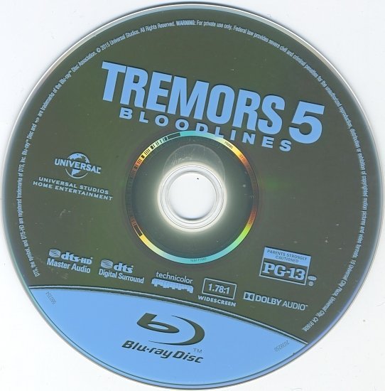 dvd cover Tremors 5: Bloodlines Blu-Ray