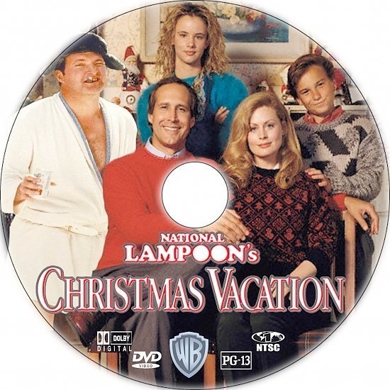 dvd cover National Lampoon's Christmas Vacation (1989) R1 Custom DVD Label