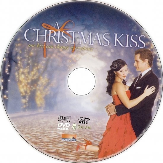 dvd cover A Christmas Kiss (2011) R1 Custom DVD label